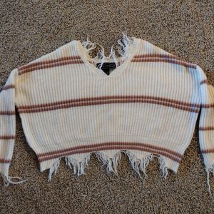 Super cute crocheted crop sweater,Christmas, birthday, gift